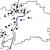 Mapa Prahy s lokalizací 25 sledovaných rezervací